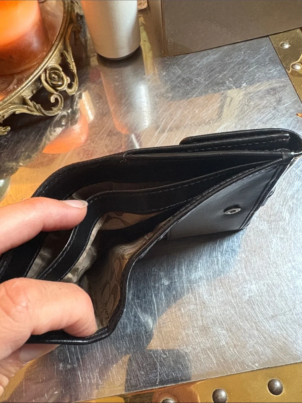 COACH SOHO BLACK LEATHER WALLET